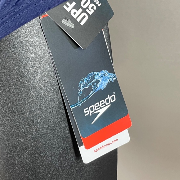 NEW Speedo Bikini Bottoms Womens Large blue gray solid swim beach - Picture 4 of 11